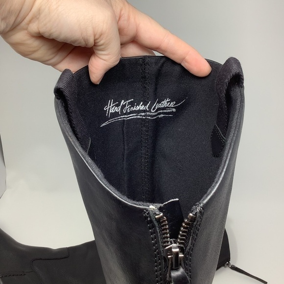 Franco Sarto Meyer Black Tall Riding Boots 7W NEW Leather - Picture 9 of 16